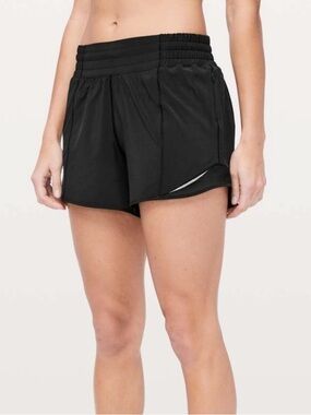 LULULEMON HOTTY HOT SHORTS BLACK 3.5” INSEAM SIZE 8